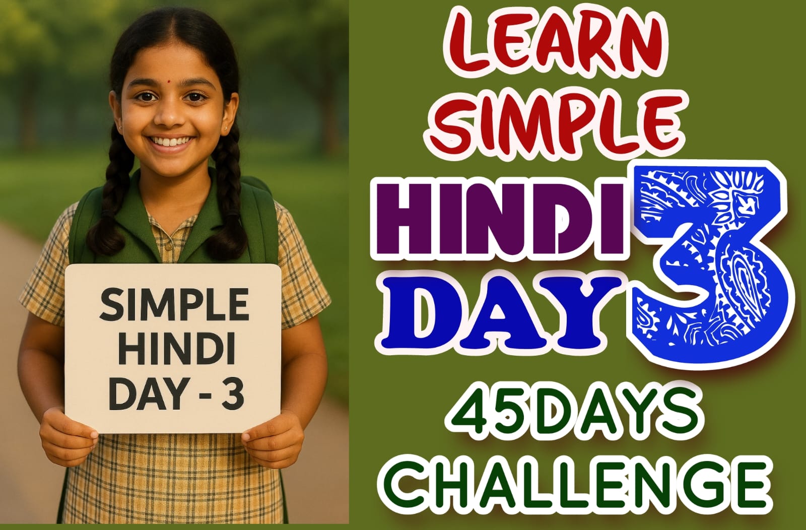 LEARN SIMPLE HINDI DAY-3
