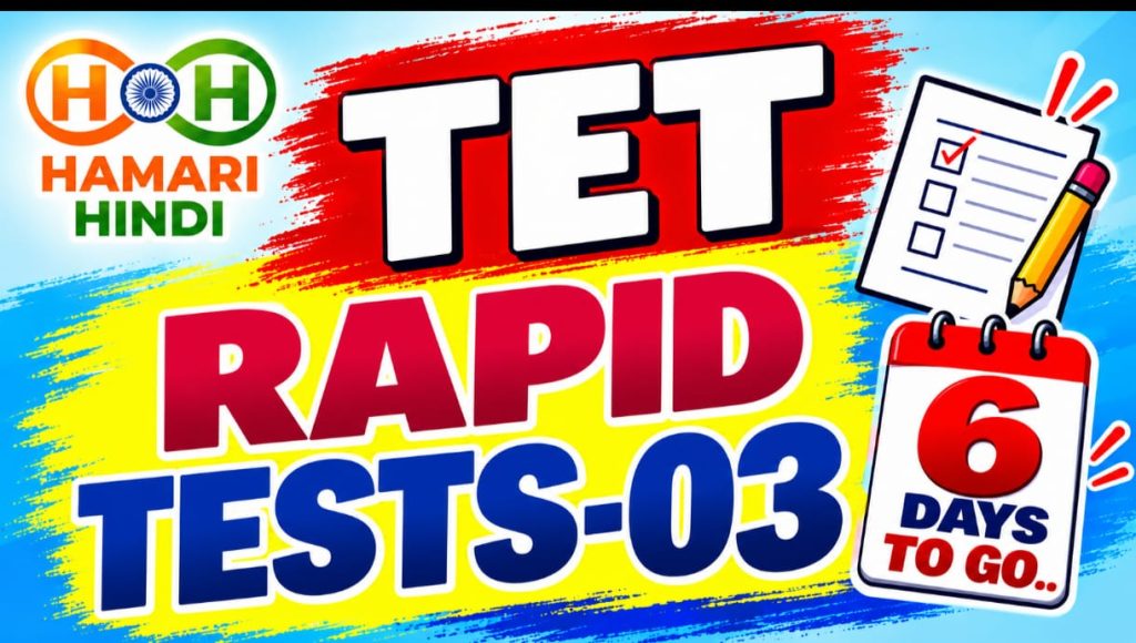 HINDI TEACHERS TET SPECIAL